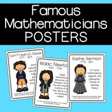 Famous Mathematicians Posters From Sine On The Line Middle School Math Classroom Decorations Mathematician Maths Display