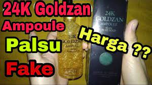 Efek meilibahenling palsu juga sangat mengerikan seperti iritasi, kulit memerah, gatal hingga beruntusan. 24k Goldzan Ampoule 99 9 Pure Gold Palsu Fake Youtube
