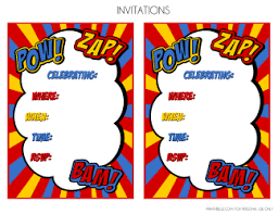 Printable Coloring Free Printable Superhero Birthday Cards Free Superhero Party Printables Extras Printabelle Superhero Party Superhero Birthday Invitations Superhero Party Printables