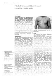 Weitere behandlungen augenlidstraffung faltenbehandlung abnehmen. Pdf Poland S Syndrome And Military Personnel