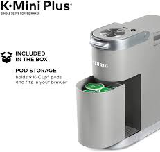 Great savings & free delivery / collection on many items. Buy Keurig K Mini Plus Coffee Maker Single Serve K Cup Pod Coffee Brewer With 6 To 12 Oz Brew Size K Cup Pod Storage And Travel Mug Friendly Studio Gray Online In Indonesia B07n3gyslr