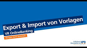 Im aggua troisdorf trat regionaldirektor christian hylla gestern gegen max rendschmidt an. Vr Onlinebanking Export Und Import Von Vorlagen Youtube