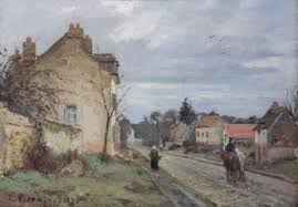 Camille Pissarro La Route De Louveciennes 1872 Camille Pissarro Paintings Camille Pissarro Pissaro Paintings