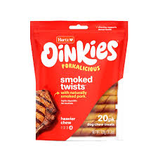 Amazon.com : Hartz Oinkies Natural Smoked Pig Skin Twist Dog Treat Chews