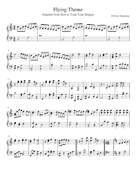 Sheet Music Made By Perfect Harmony For Piano How To Train Your Dragon How Train Your Dragon Piano Sheet Music Free