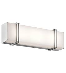 Kichler 45801chled Impello Led 18 Inch Chrome Linear Bath Wall Light Medium