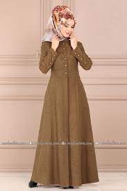 Modaselvim Kaban Dugmeli Kase Tesettur Kaban 8715w153 Tutun Basortusu Modasi Denim Fashion Giyim