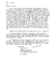 Charles Bukowski Sets His Amusing Conditions For Giving A Poetry Reading 1971 Open Culture