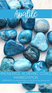 Black And Blue Stones Apatite Tumbled Pocket Stone Crystal Healing Stones Crystals Minerals Crystals Gemstones