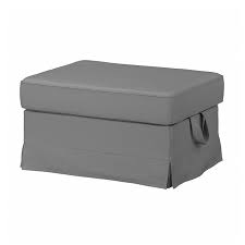 Ektorp Footstool Remmarn Light Grey Ikea Ikea klippan sofa with artefly covers.