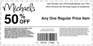 50 Off Printable Coupon At Michaels Wayne Nj Wayneshopper Com Michaels Coupon Printable Coupons Michaels Crafts Coupons