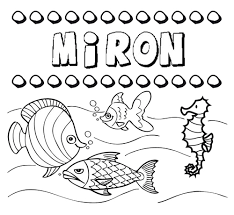 Me 23 old and i live in israel!!! Dibujos De Los Nombres Nombre Miron Para Pintar Colorear E Imprimir