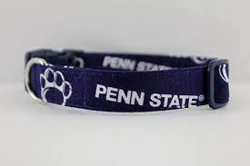 Penn State Collar Nittany Lions Dog Collar Blue Collar Etsy Embroidered Dog Collars Custom Dog Collars Personalized Collar