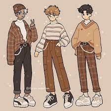 How to draw an anime torso and breasts. 17 Anime Aesthetic Brown Retro Drawing Anime Clothes Art Clothes Cartoon Art