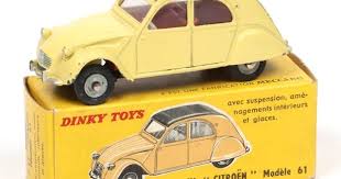 Dinky Toys France 558 Citroen 2cv Modele 1961 Jaune Paille Capote Marron 45 2cv Citroen Petites Voitures 2cv