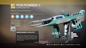 You can also earn a bunch of exotics via the season pass progression, in the form of engrams or even direct weapons. Destiny 2 Shadowkeep How To Get The Riskrunner Exotic Smg Vg247