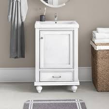 This 18 w single sink vanity set is just what you need for your powder room remodel or update. Small Bathroom Sink And Vanity Wayfair