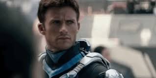 Giant Rolling Tiny — Scott Eastwood as Pilot Nate Lambert in  𝗣𝗮𝗰𝗶𝗳𝗶𝗰...