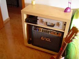 Stash A Guitar Amp Stylishly With Ikea Expedit Guitar Storage Home Studio Music Ikea Expedit