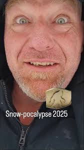 It's a #snowday... Time to #play.., #snow #sledding #cashflo #bigfoot #yeti  #tulsaking #wrestlersnetflix