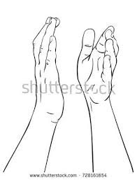 Vector Sketch Of Clapping Hands Hand Drawn Line Art Illustration Isolated On White Background Vector Sketch How To Draw Hands Hand Illustration