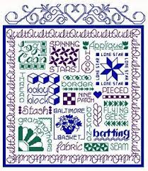 Instant download after purchase fabric: Ursula Michael Let S Quilt Cross Stitch Chart