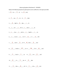 Download Balancing Equations 35 Balancing Equations Chemical Equation Equations