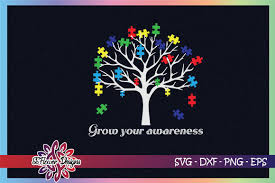 Download Autism Tree Puzzle Graphic By Ssflower Creative Fabrica PSD Mockup Templates