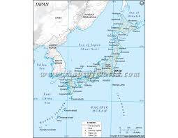 Physical map of japan, equirectangular projection. Buy Japan Physical Map With Cities In Gray Color