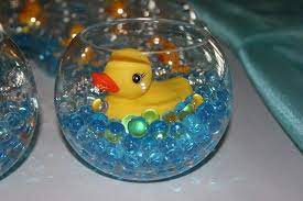 Rubber Ducks Baby Shower Party Ideas Photo 4 Of 22 Baby Shower Duck Rubber Duck Baby Shower Baby Shower Centerpieces