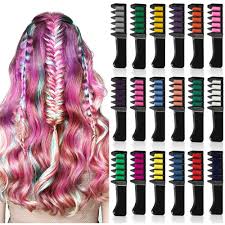 Most hair coloring waxes wash out after one or two shampoos. 18 Pcs Hair Chalk Comb Temporary Hair Dye Hair Color Brush Hair Dye For Kids Hair Dyeing Party Christmas And Cosplay Diy Walmart Canada