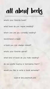 Pin By Nyahh On This Or That Questions Instagram Template Blogging Prompts What Book