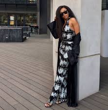 Born in mahikeng, north west, she is known for her flamboyant presenting skills and her signature voice. Bonang Matheba On Twitter Today We Launch Something Magical Jumpsuit By Quiteria George