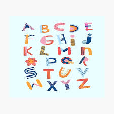 Begin) artificial amateurs, aren't at all amazing Colorful Alphabet Letters Photographic Prints Redbubble