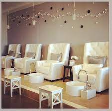 Chairs With A Sparkle Pillow And The Step Up Salon Interior Design Salon Interior Pedicure Station
