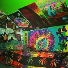 Hippie Room Psychedelic Trippy Bedroom Hippie Bedroom Decor Stoner Bedroom Hippy Room