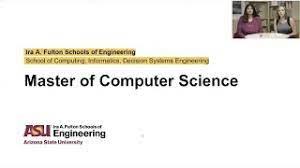 Asu Computer Engineering Major Map Asu's Online Master Of Computer Science - Live Q&A Webinar - October 2019 -  Youtube