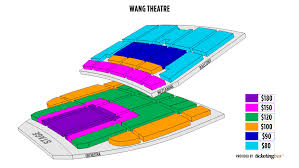 boston boch center wang theatre mappa dei posti