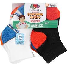 baby toddler boy ankle socks 6 pack