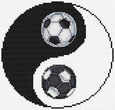 Free and good quality counted cross stitch patterns to print. Sewing Fiber Black And White Yin Yang Football Counted Cross Stitch Pattern Simple Monochrome Chart For Men Sport Soccer Balls Sewing Needlecraft