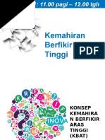 Apa mereka nampak (aras rendah) tanya. Kemahiran Berfikir Aras Tinggi Kbat