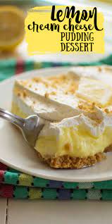 A Simple Layered No Bake Dessert With A Cream Cheese Lemon Pudding Layer It S Perfect For Potlucks Lemonchees Desserts Lemon Dessert Recipes Dessert Recipes