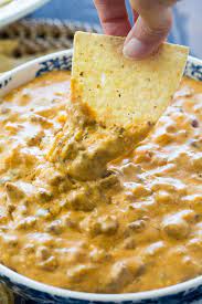 Crock Pot Beef Queso Dip Spicy Southern Kitchen Crock Pot Queso Crock Pot Dips Nachos Cheese Dip