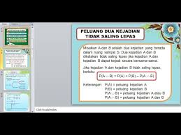 We did not find results for: Peluang Dua Kejadian Tidak Saling Lepas Lengkap Dengan Contoh Soal Dan Pembahasan Youtube