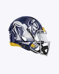 Download American Football Helmet Mockup Side View In Apparel Mockups On Yellow Images Object Mockups