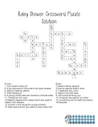 Baby Shower Crossword Puzzle Printable Cheap Online Shopping