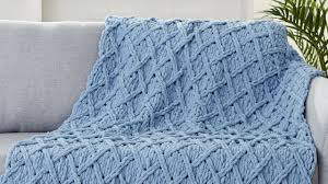 Find the yarn you need for these projects on our bernat yarn page. How To Make Bernat Ez Knitting Diamond Latice Blanket Online Joann