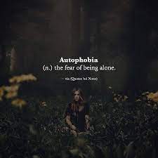 A morbid fear of being egotistical, or a dread of being alone or isolated. Survival Guide Fear Of Being Alone Life Bookmarks With Miya