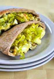 Egg Salad In Pita With Green Olives And Dijon Kalyn S Kitchen Recipe No Heat Lunch Egg Salad Recipe Using Hard Boiled Eggs