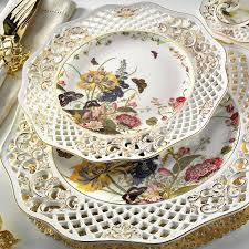 Kutahya Porselen Bone China 38 Parca 21102 Desen Kahvalti Takimi Plates Decorative Plates Tableware